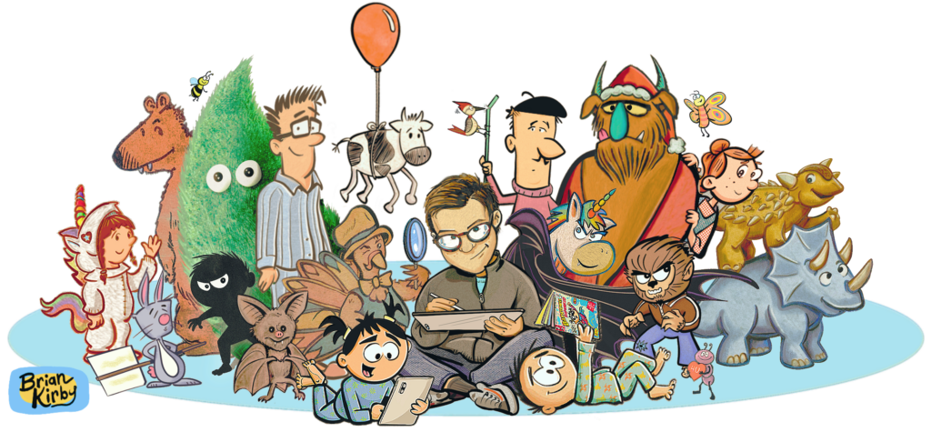 Brian Kirby banner image picture book characters
