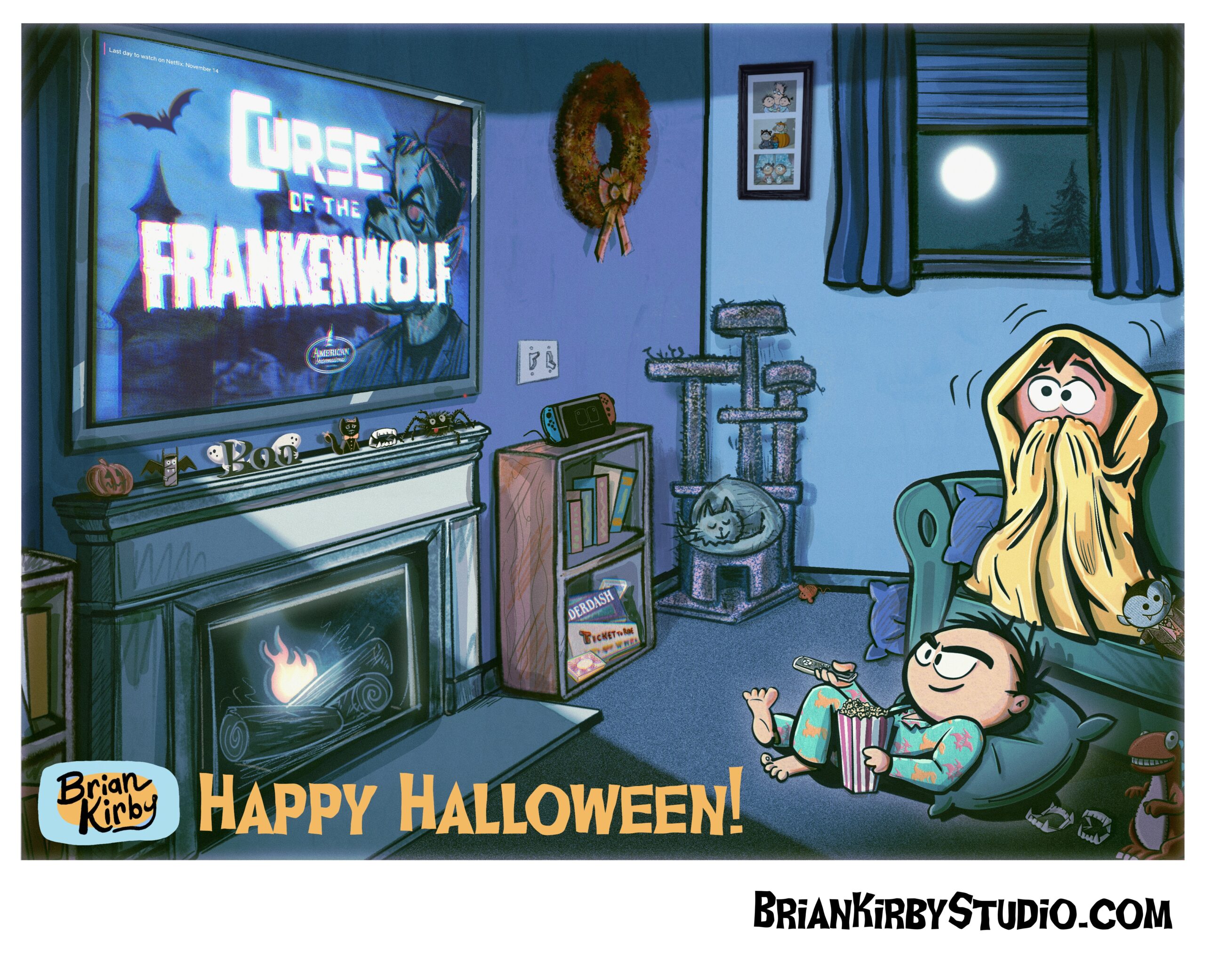 Halloween movie night